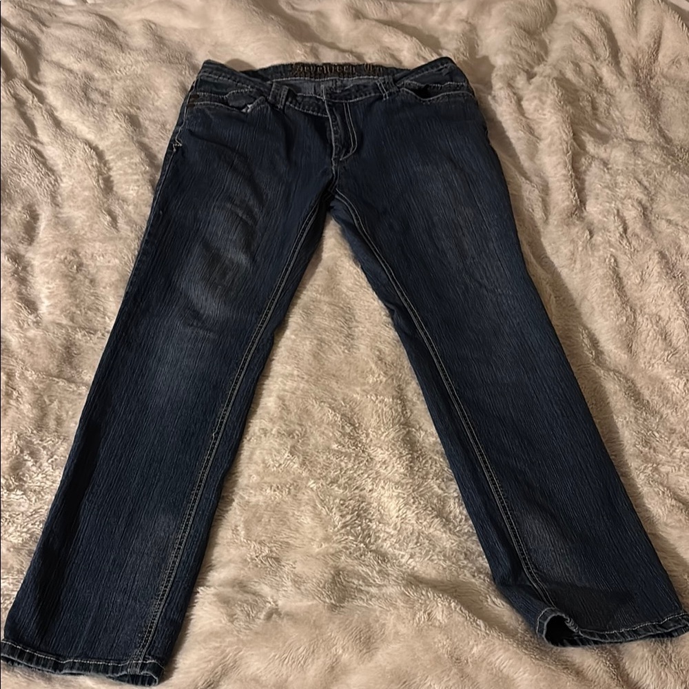 Vintage Seventeen Co Straight Leg Blue Jeans Mid Rise Y2K Juniors 13